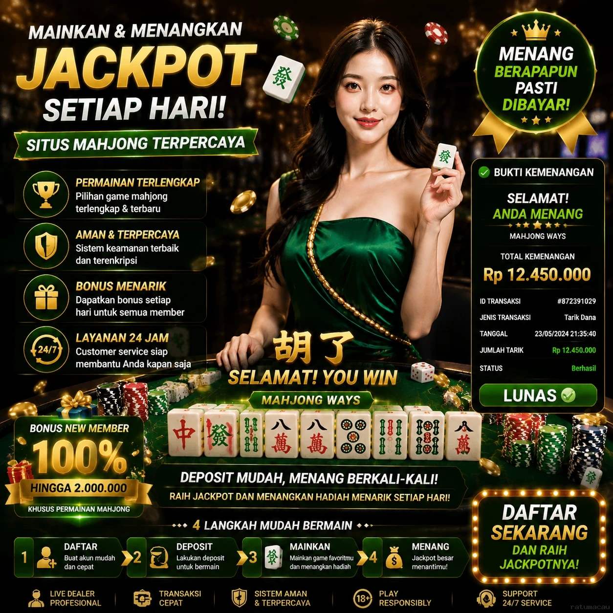 Tampilan antarmuka ratumacau APK v4.7.5 saat pengujian performa dan keamanan di perangkat Android